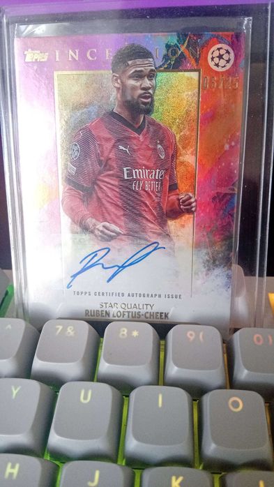 Topps Inception UCC 23/24 - Ruben Loftus-Cheek AC Milan Auto /25