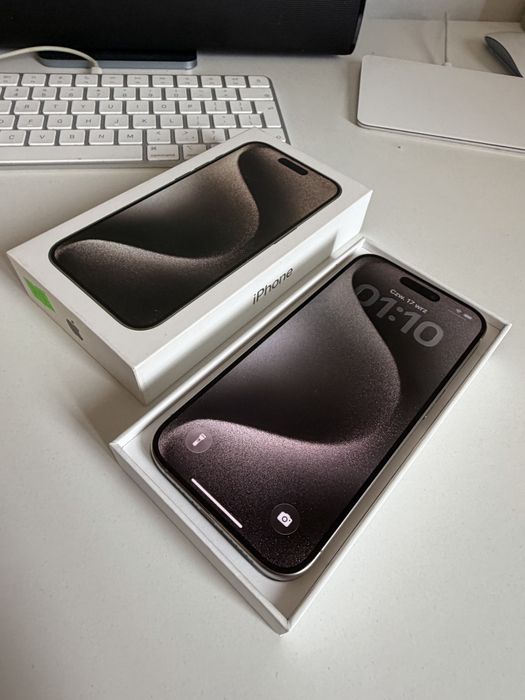 Bateria 100% iPhone 15 Pro 128gb Natural Titanium