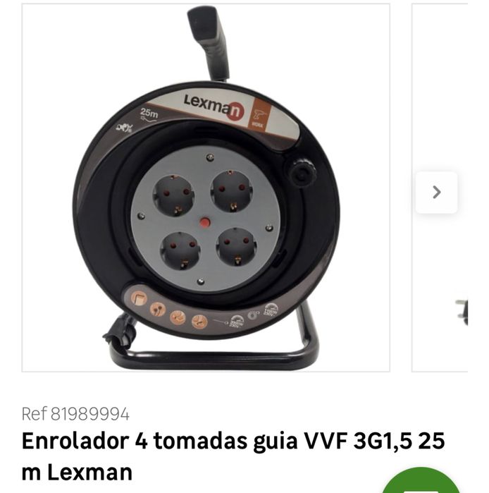 Enrolador 4 tomadas guia