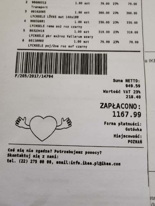 Łózko, sofa rozkładana z materacem Ikea