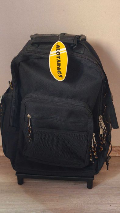 ALOTABAGS Нова Сумка Рюкзак на Колесах з Ручкою Валіза Трансформер США