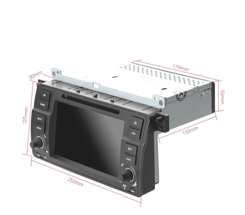 AUTO RADIO 2DIN 7" BMW SERIE 3 E46 98-06 USB GPS TACTIL HD