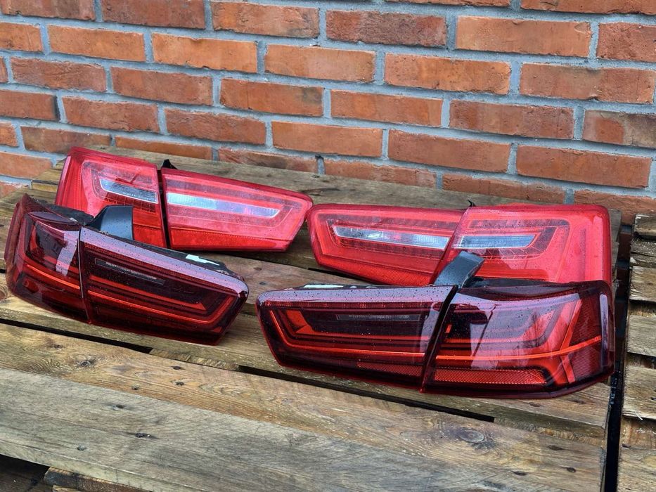Audi A6 C7 задні фари LED рест дорест Європа Америка