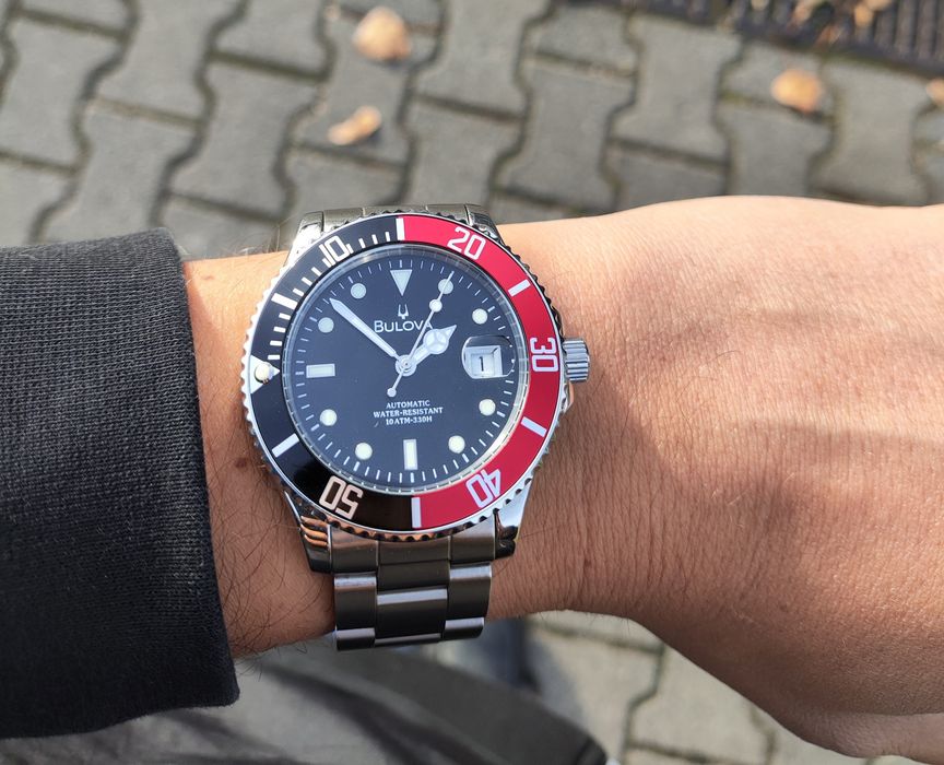 Zegarek męski Bulova Automatic Diver 91910 Submariner Coke Full set