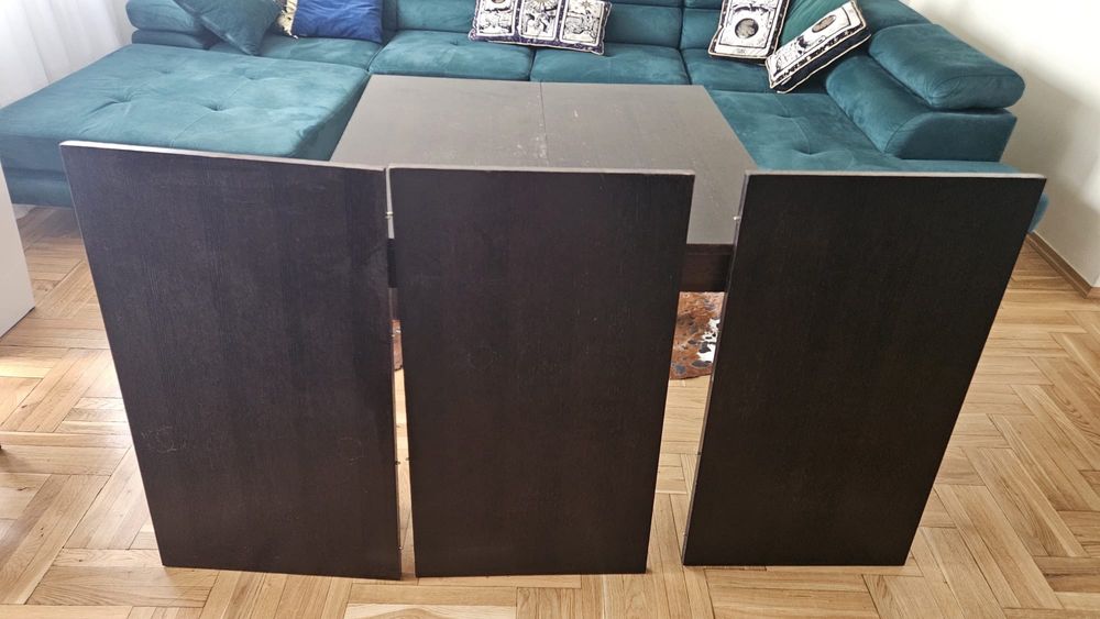 Stół rozkładany z 4 krzesłami 90x90 najdłuższy 240 cm