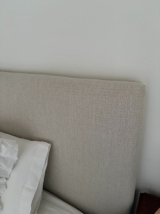 Cabeceira de cama Bege