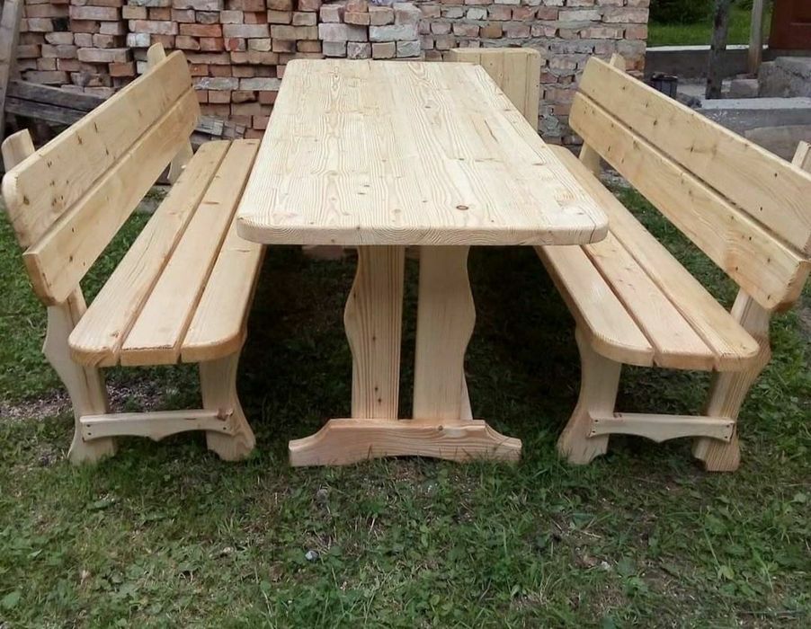 Дерев'яні меблі (садові меблі, лавки, столи, стільці) для саун, садиб.