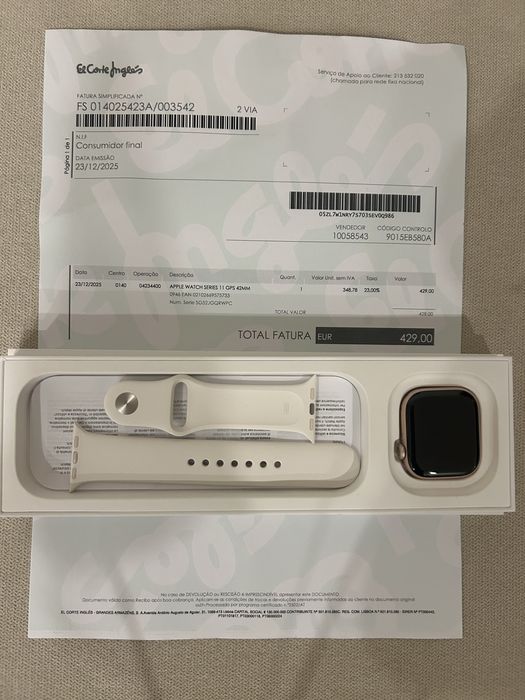 Apple watch novo com garantia