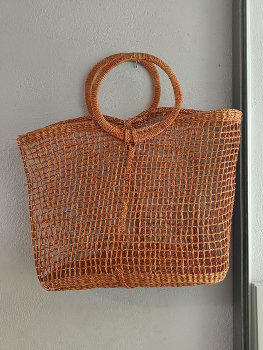 Torba plażowa z rattanu