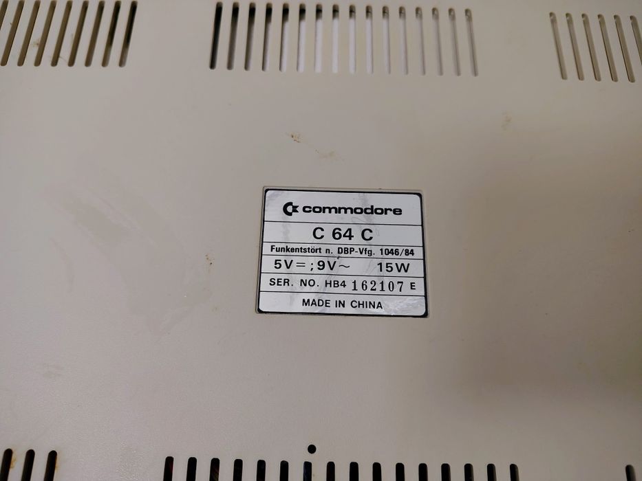 Commodore C64 C64C, magnetofon i Joystick