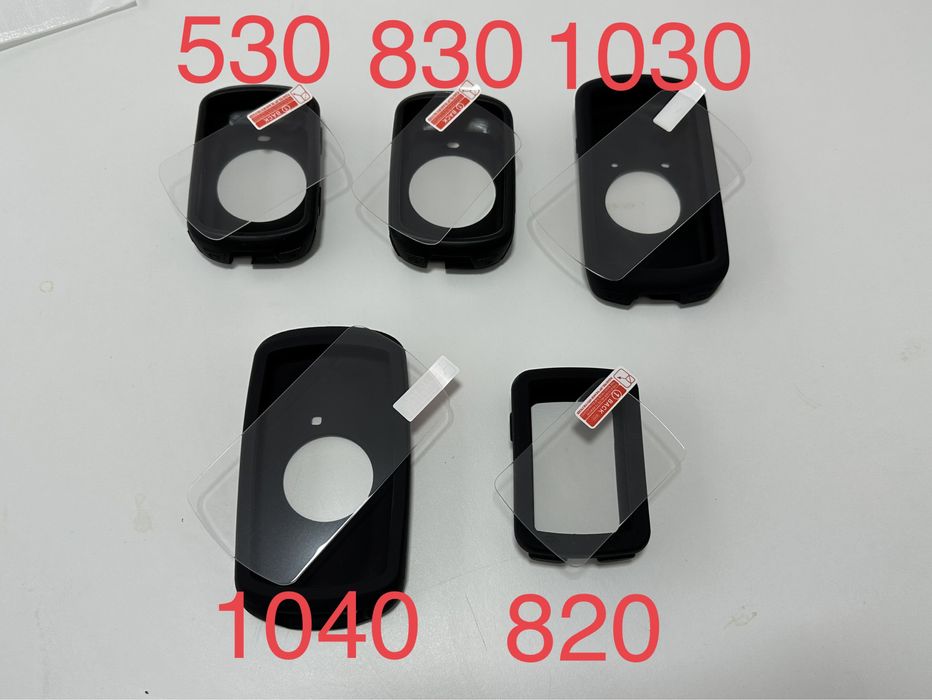 Capa silicone + película vidro proteção Garmin Edge GPS
