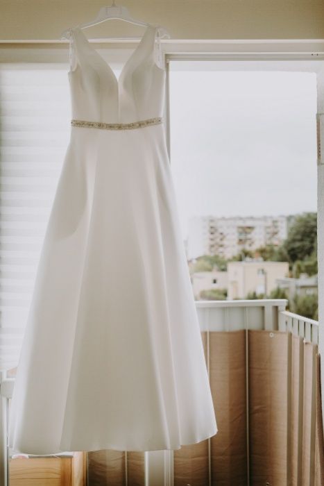 Suknia ślubna - literka A - rozmiar: M