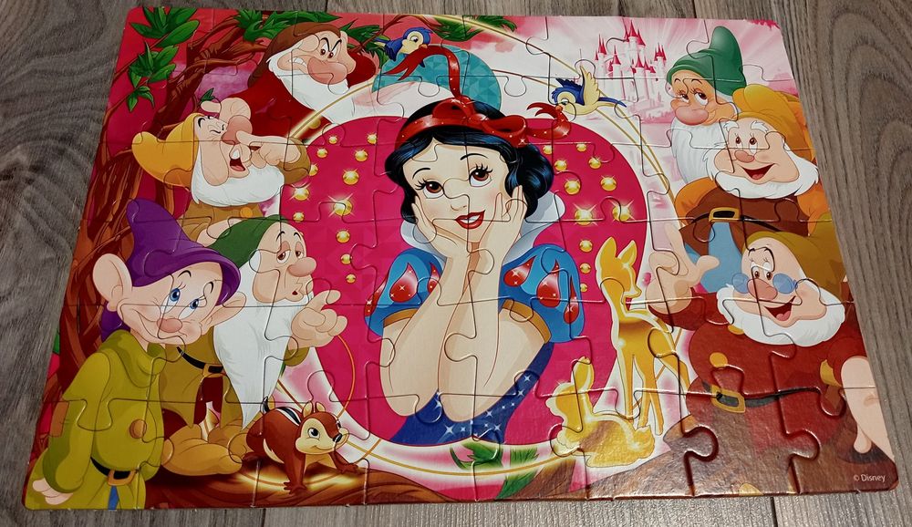 Puzzle księżniczki Disney 4w1 kolorowanka