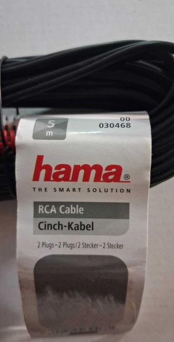HAMA  Kabel Cinch RCA długi 5m  2xCinch