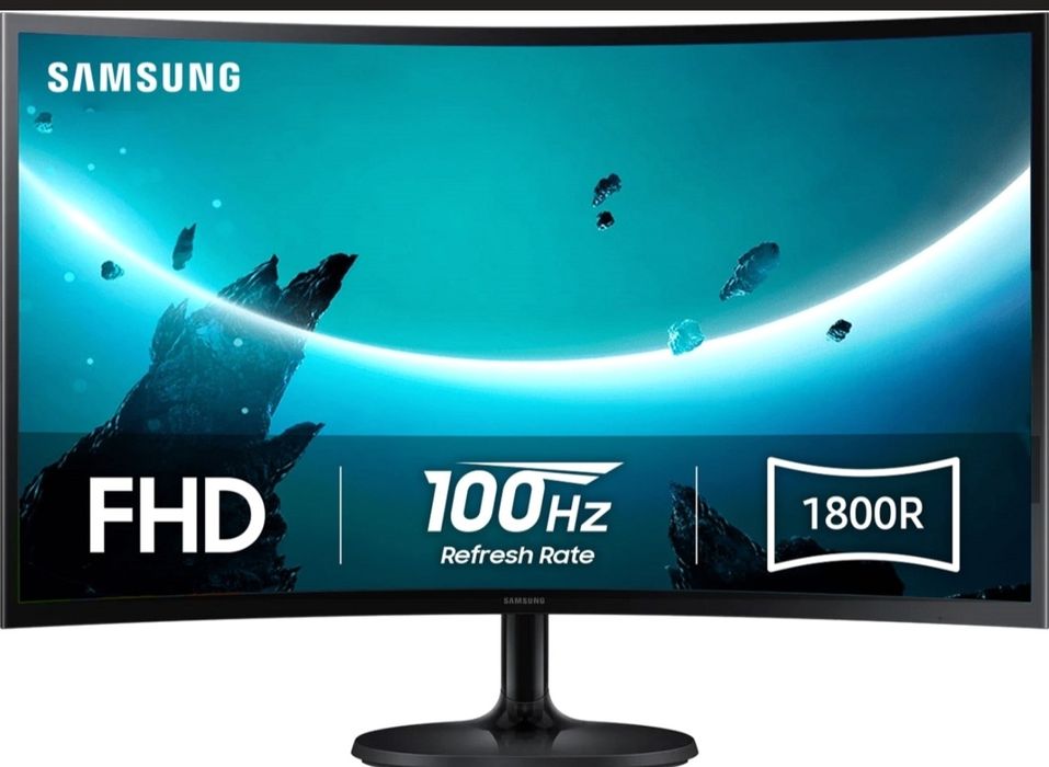 Изогнутый монитор Samsung 27" дюймов hdmi 100hz full HD curved 1800r