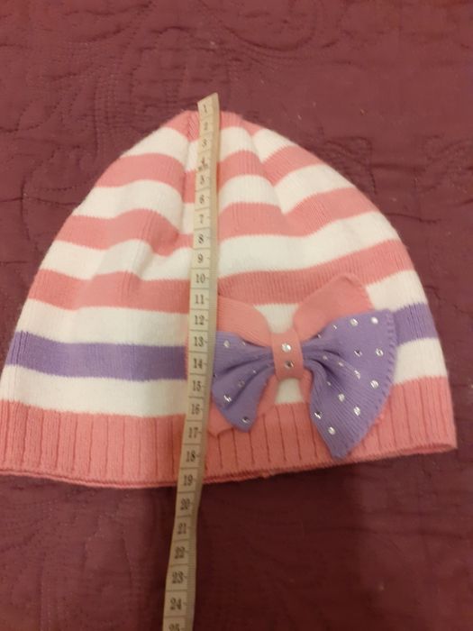 Czapka dla dziewczynki. Ambra. 3-4 latka. Zima. Wysyłka.