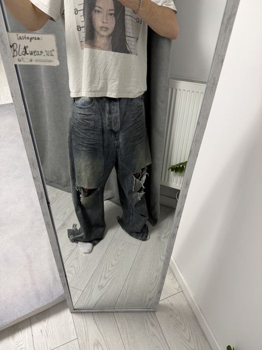 штаны джинсы Balenciaga type destress jeans M L vetements rick owens