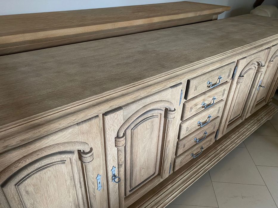 Komoda drewniana długa, rustykalna