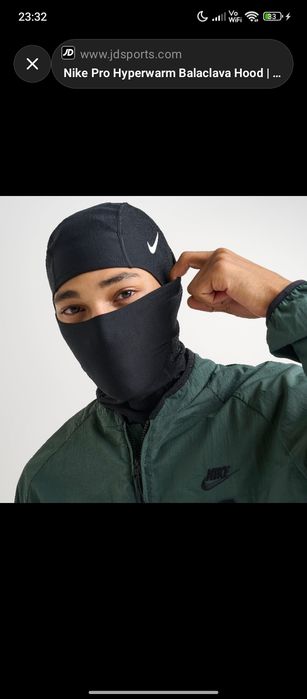 Nike Pro Hyperwarm балаклава оригинал Dri-FIT зимняя термо

Original H