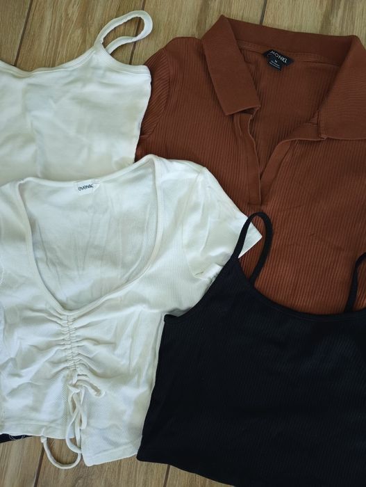 Zestaw topów, bluzeczek r. S/ M Fishbone, Monki , 4F