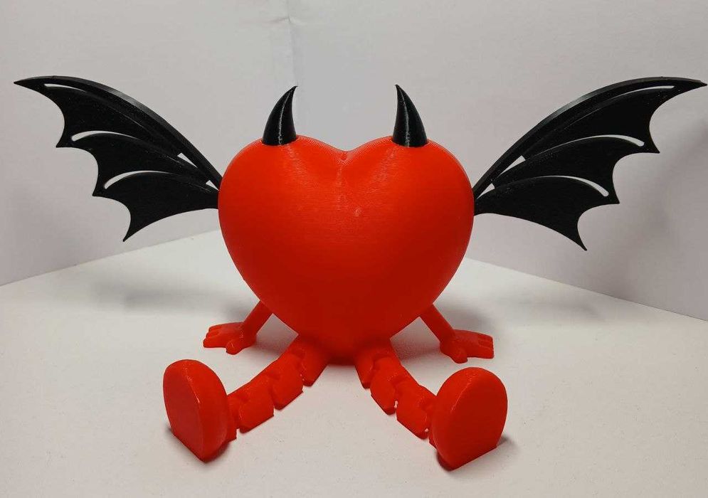 Миле чортеня-сердечко оригінальний подарунок на 14 лютого та 8 березня