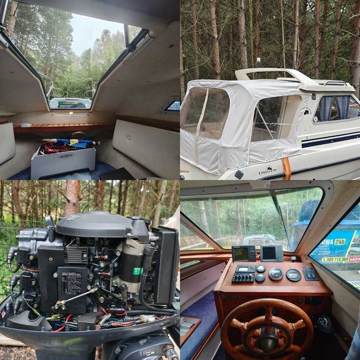Motorówka łódź jacht motorowy Uttern 5750c Yamaha 70 przyczepa Reja24