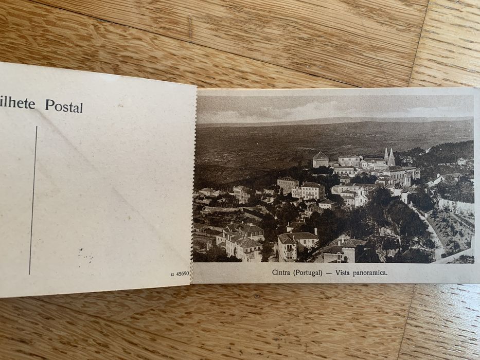 Notebook with 7 postcards titled “Souvenir of Sintra”. 1920s–1930s64739772342530123