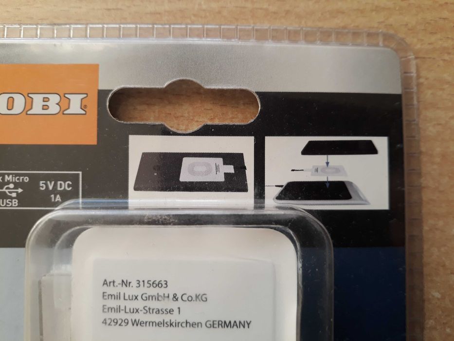 adapter do ładowania indukcyjnego, micro USB