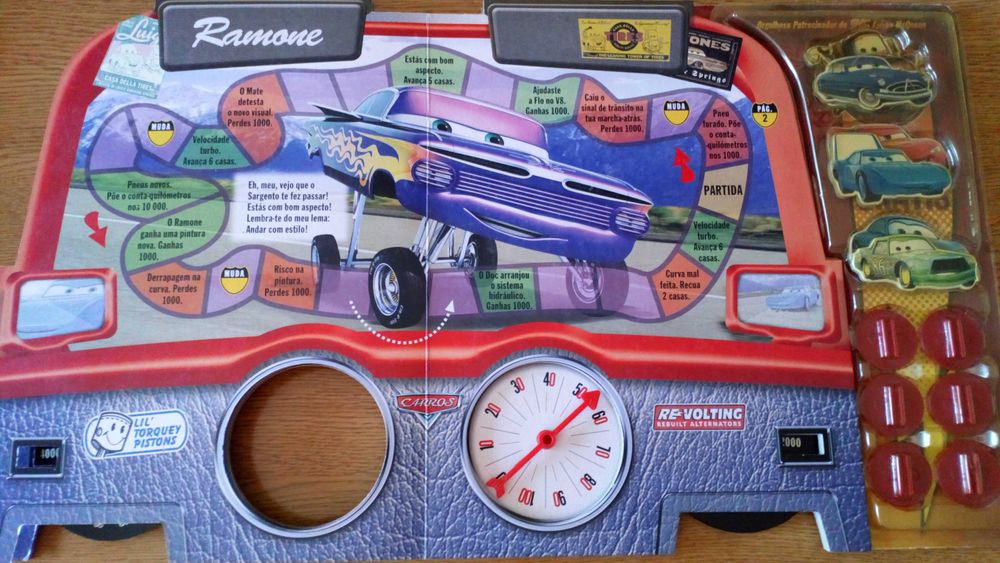 Livro de jogos de "Carros", Faísca McQueen