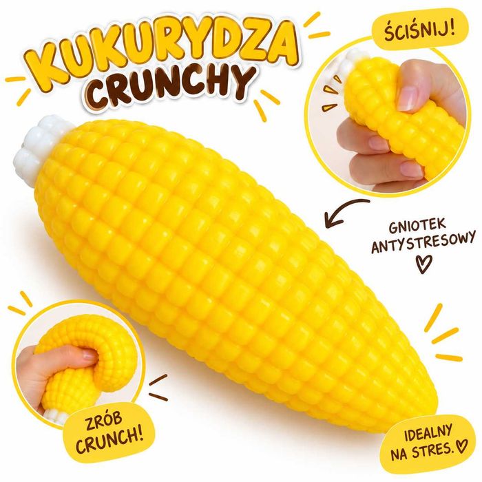 Kukurydza Gniotek – antystresowa zabawka 11 cm