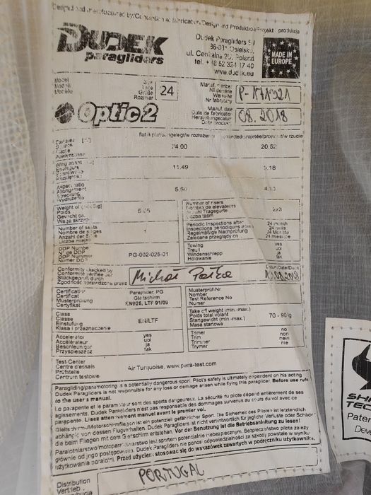 Optic 2 Dudek 20h of flight 08 2018 as new