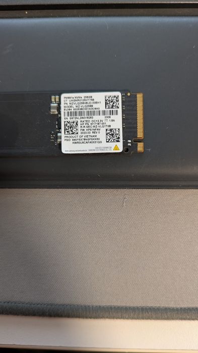 SSD NVME 256Gb 2280 Western Digital Kingston Kioxia