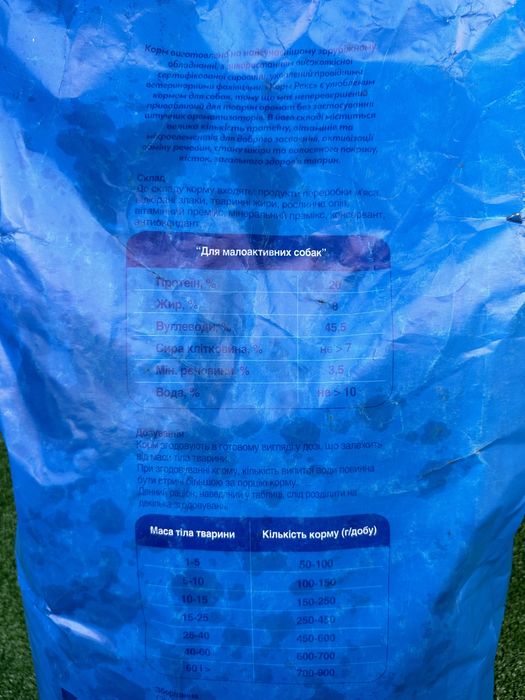 Діє акція! Корм для собак середньої активності Рекс 10кг безкоштовна д