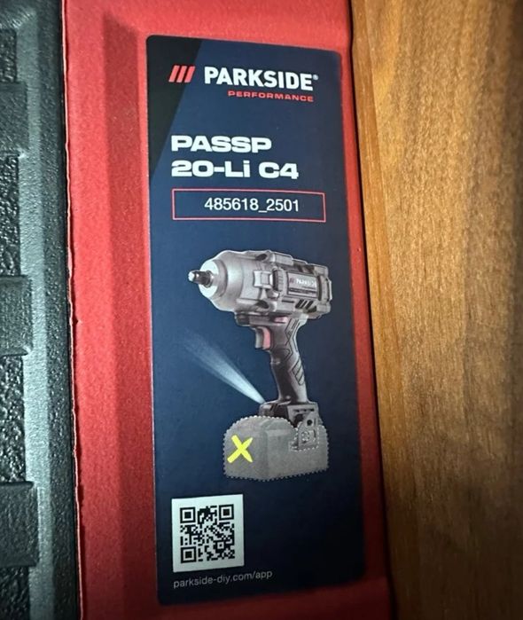 Pistola de impacto Parkside performance 20v