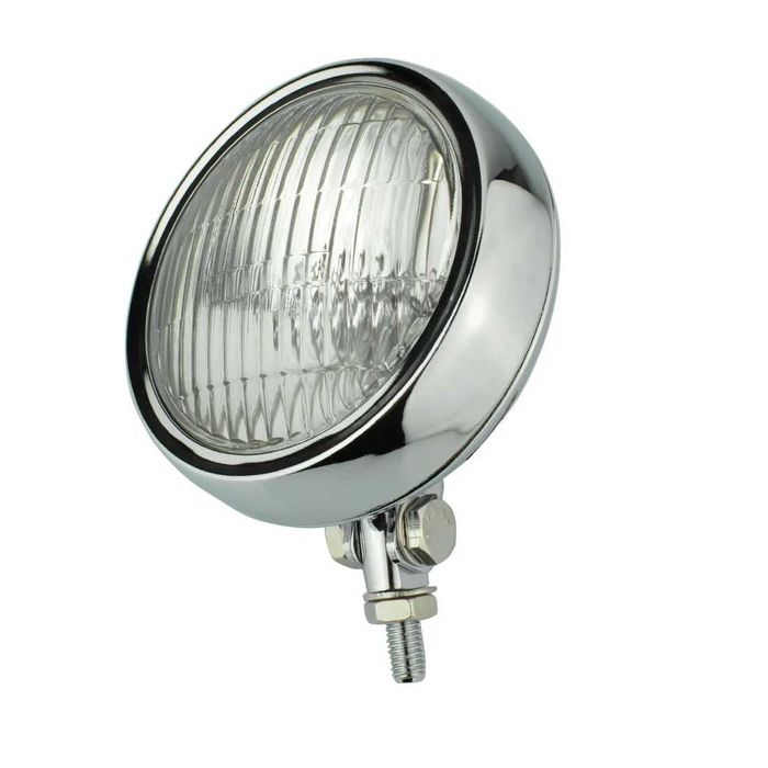 Farol auxiliar universal retro 11,4cm - luz nevoeiro chopper bobber