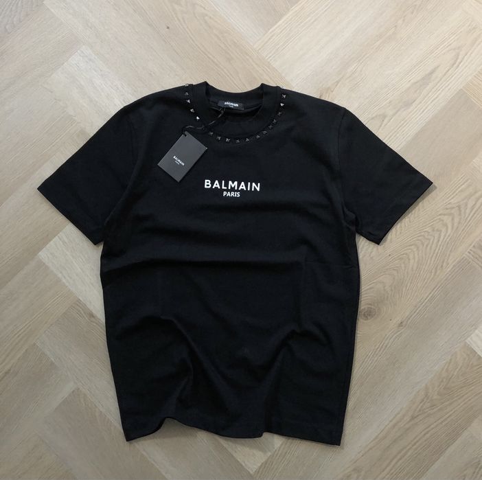 Koszulka bluzka tshirt BALMAIN S-2xl bawelna gruba balenciaga dior