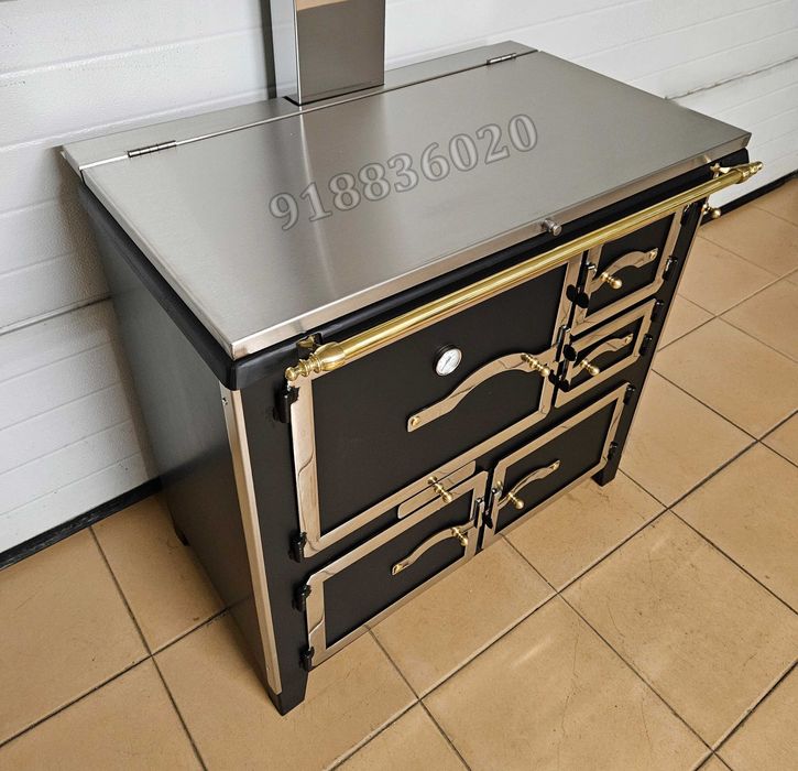 Fogão Lenha NOVOS - Forno INOX - Estilo Rústico - Fabrico Nacional