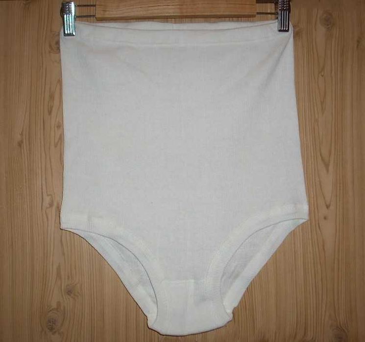 Majtki bawełniane z wysokim stanem, vintage