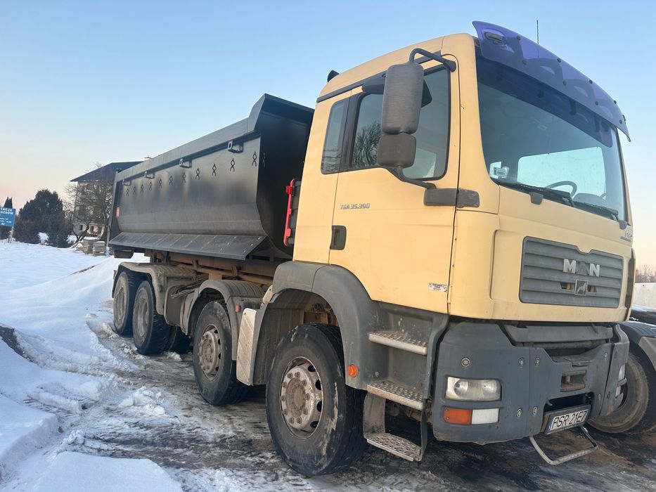 Man Tga 35.390 zwolnica resor 8x4 Hakowiec  wywrotka