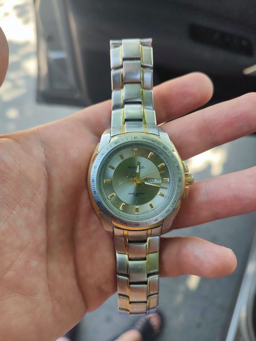 armitron water 165 resist steel