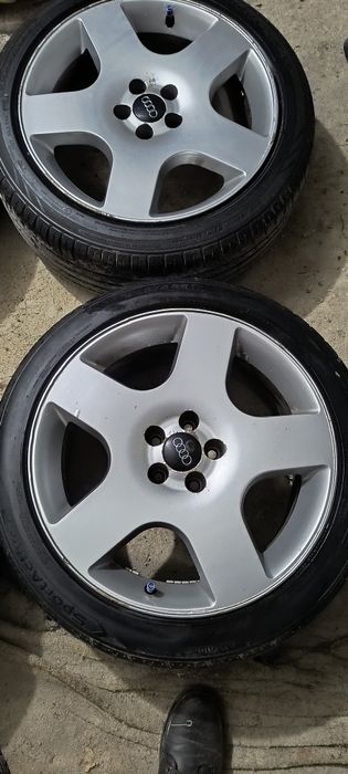 Felgi aluminiowe 5x100 8J R17 ET35 + opony 225/45R17