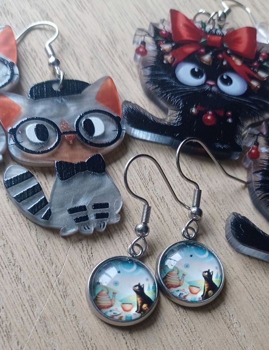 Kolczyki dla kociary