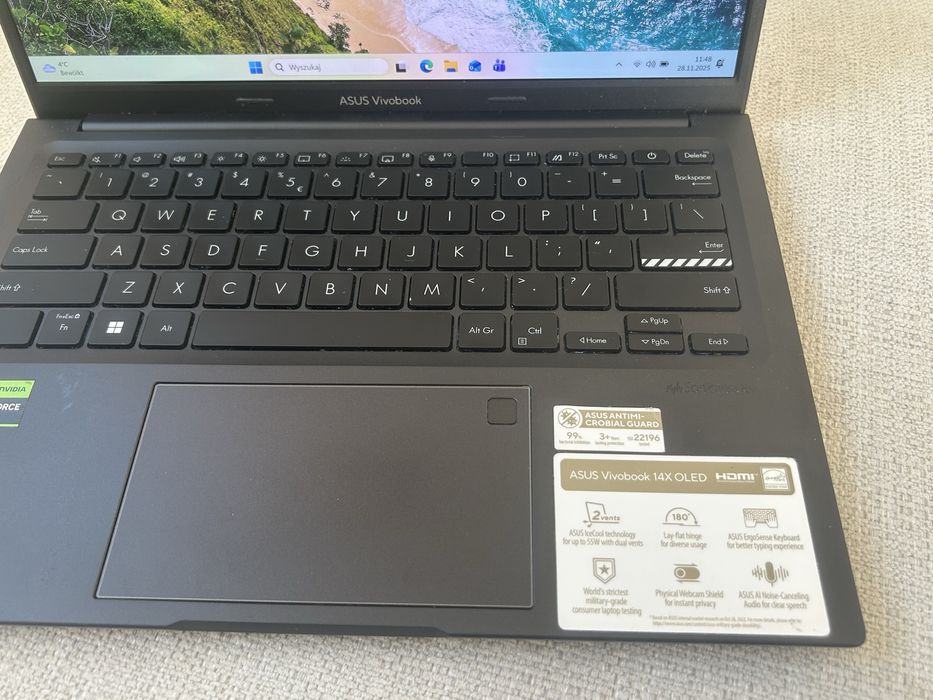 Laptop ASUS VivoBook 14X K3405VC 14" OLED i5-13500H 16/512GB RTX3050