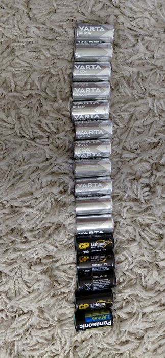 Pilhas varta CR 123A