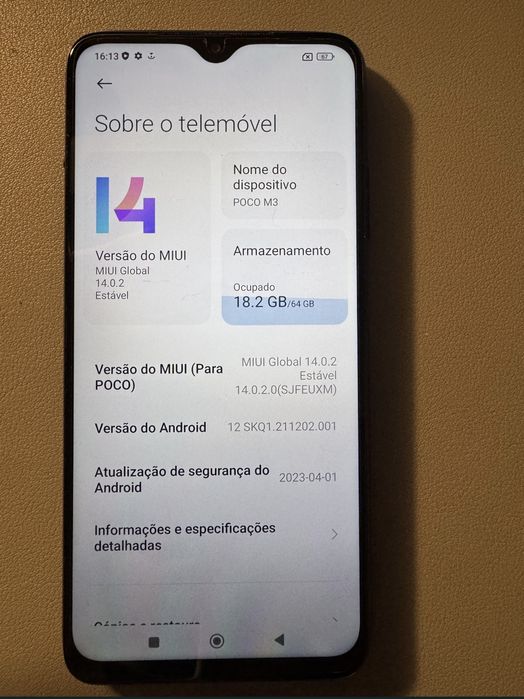 (Vendo) Xiaomi Poco M3 Preto 64GB