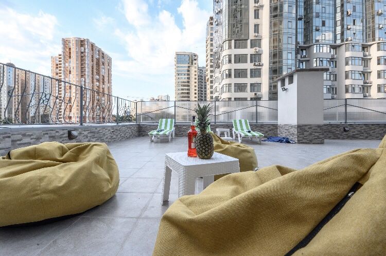 Апартаменты посуточно/ помесячно с террасой 80 метров /1010