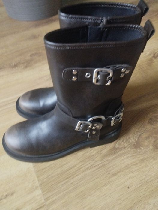 Buty śniegowce Big Star r.35 i botki Zara.35