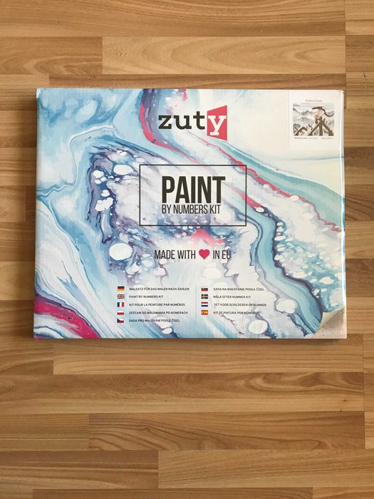 Obraz na ramie Smok na szczycie Malowanie po numerach Hobbit Tolkien