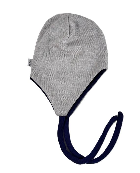 Czapka wiązana 62/68 cm wełna merynos merino 100% ciepła