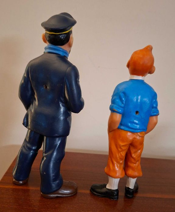 Raras Figuras de Tintin e do Capitão Hadock